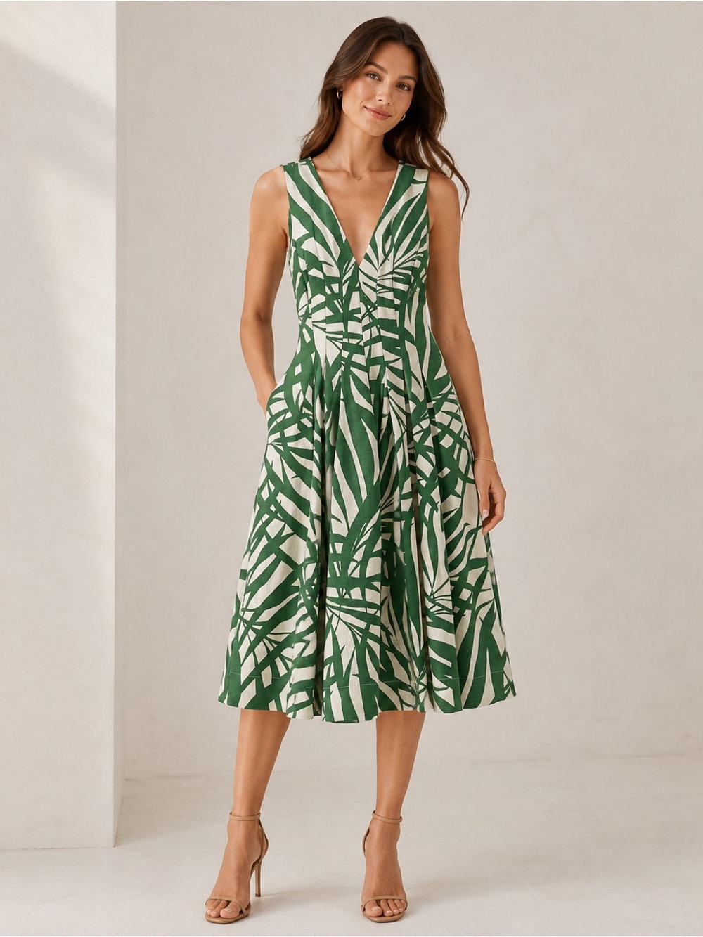 Kate Spade Palm Fronds Dress